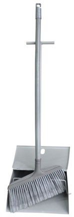 Совок + щетка «ленивка», пластик. Длина ручек - 65 см, длина ворса - 9 см, ширина щетки - 25 см.